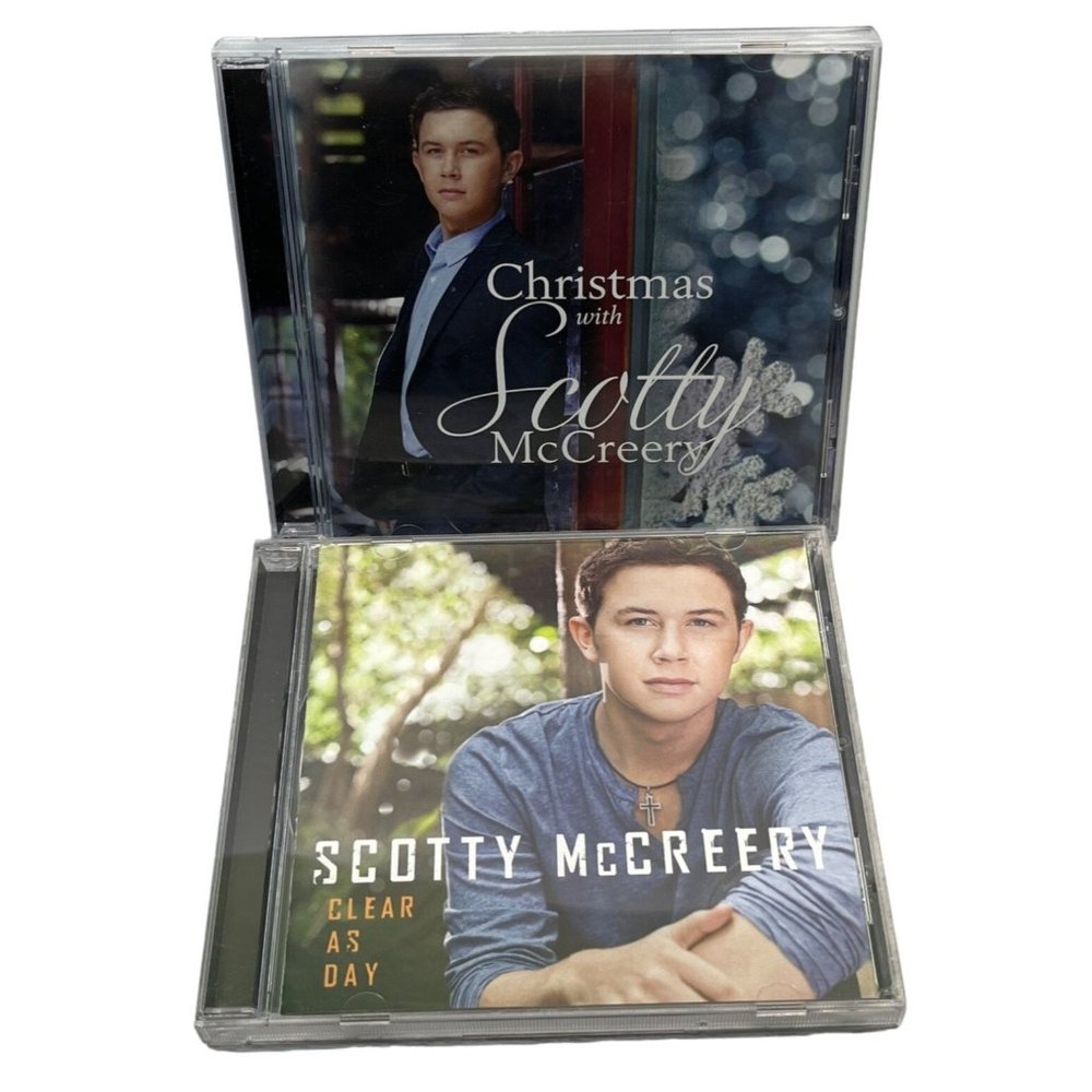 Scotty McCreery CD Lot Clear As Day and Christmas With Scotty Gospel Christian